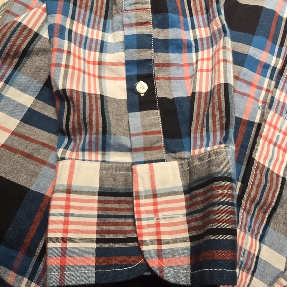 J. Crew Multicolor Plaid Dress Shirt Slim Fit. Xl - Picture 3 of 7